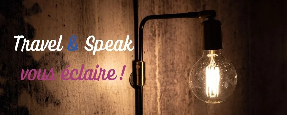Slogan Travel & Speak sejour linguistique enfants st julian's montage slogan ampoule