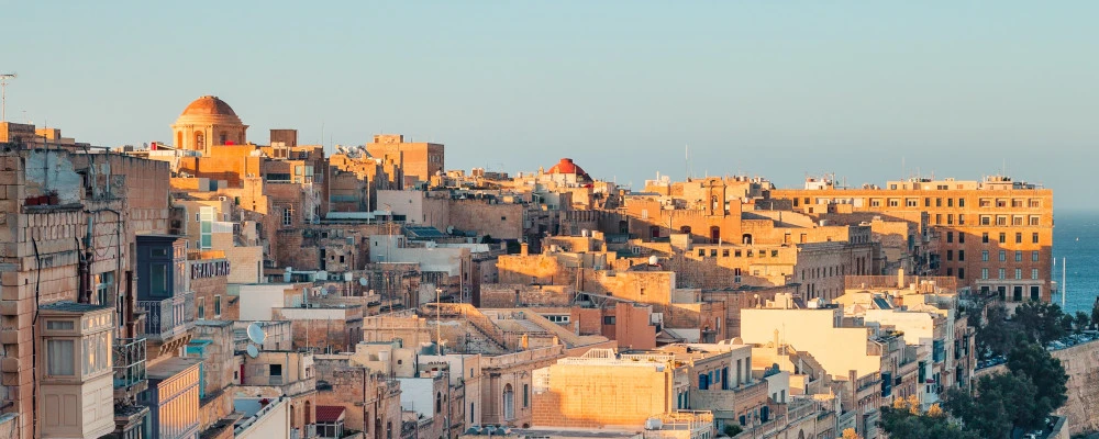 Vue sur La Valette Immersion linguistique étudiants à La Valette